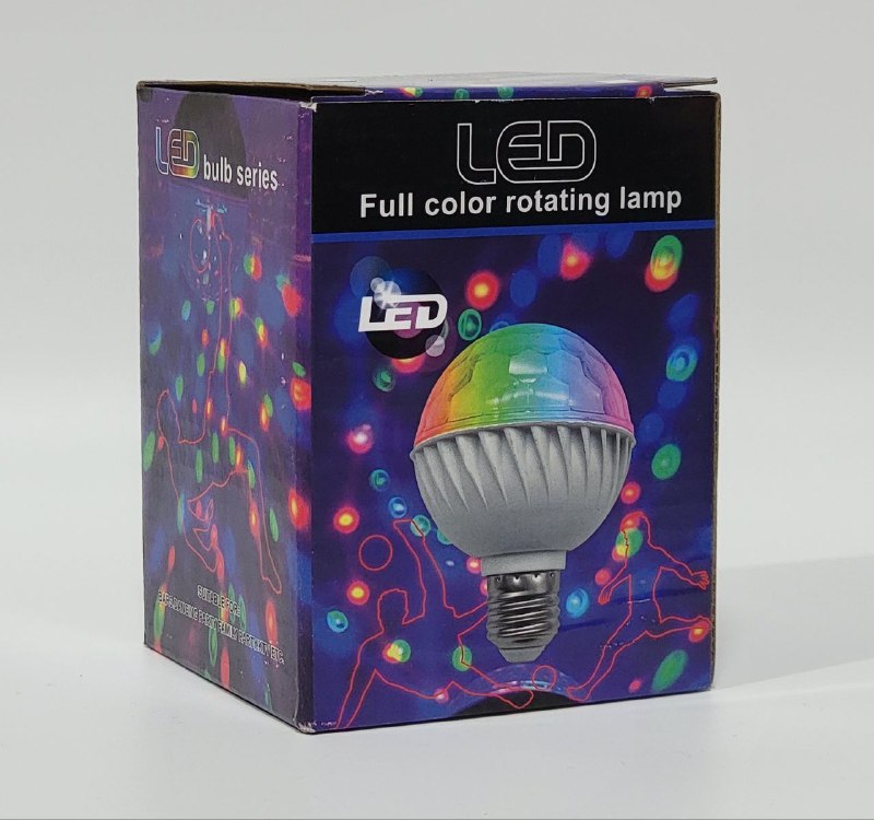 LUCES DECORATIVAS NAVIDEÑAS BOMBILLA LED GIRATORIA AUTOMATICA RGB LAMPARA BOLA MAGICA