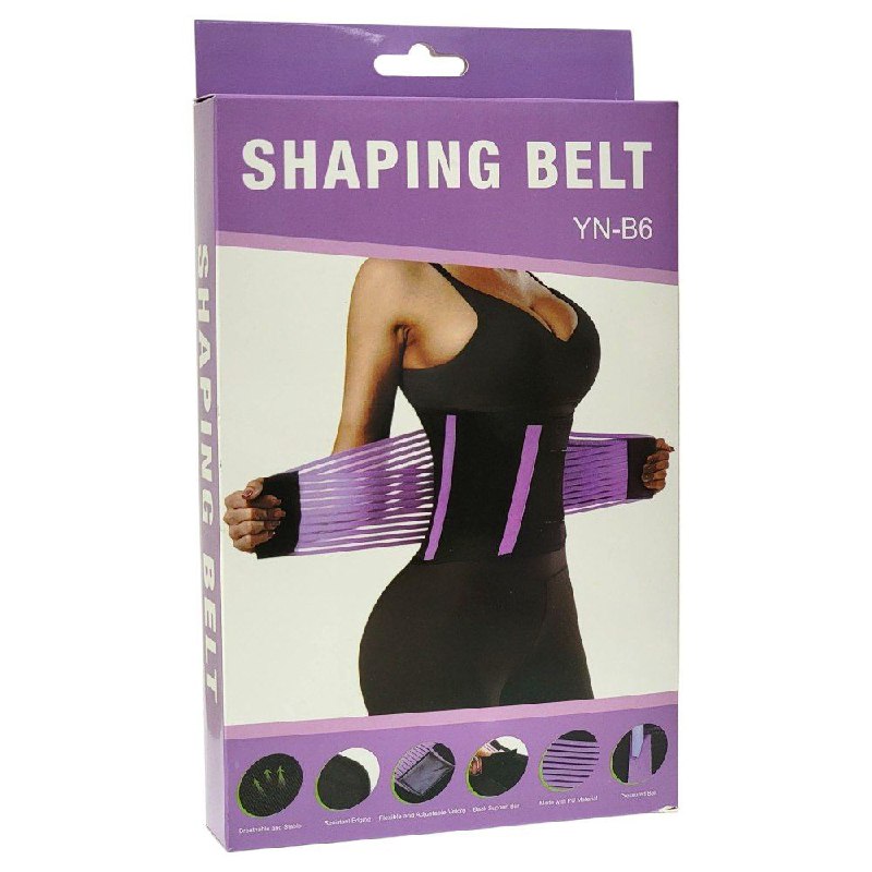 FAJA MOLDEADORA, CINTURON DE GIMNASIO PARA MUJER, FAJA REDUCTORA TRANSPIRABLE Y ESTABLE, BORDES RESISTENTES, VELCRO 3 COLORES SHAPING BELT YN-B6
