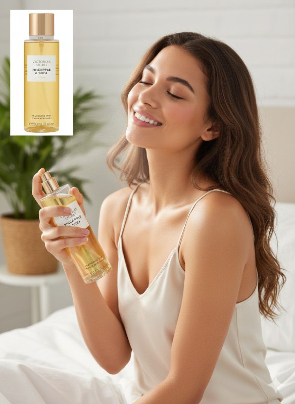 VICTORIAS SECRET SPLASH PINEAPPLE & SHEA GLOW 250ML (M)