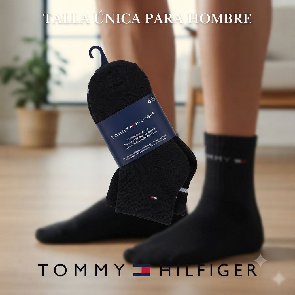 CALCETA TOBILLERA ORIGINAL TOMMY HILFIGER 6 PARES