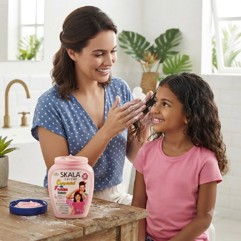 TRATAMIENTO CAPILAR EN CREMA 2 EN 1 DE EXTRACTO DE FRUTAS HIDRATANTE SKALA 1000G