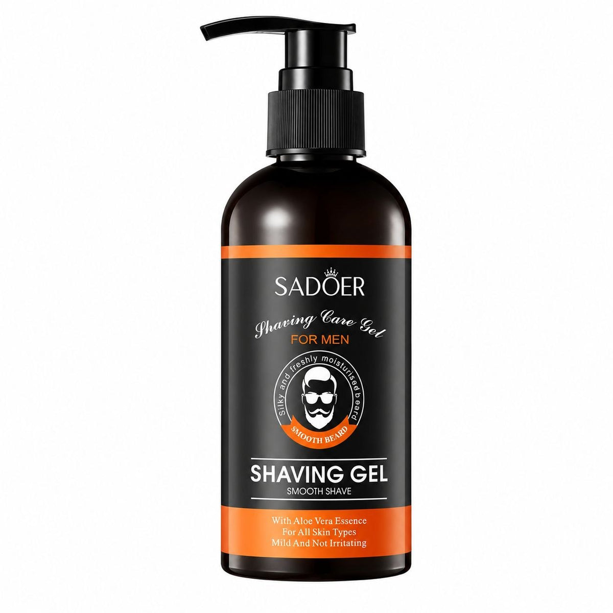 GEL DE AFEITAR REGENERADOR Y CALMANTE CON ESENCIA DE ALOE VERA SADOER ALOE VERA SHAVING GEL FOR MEN 210 ML