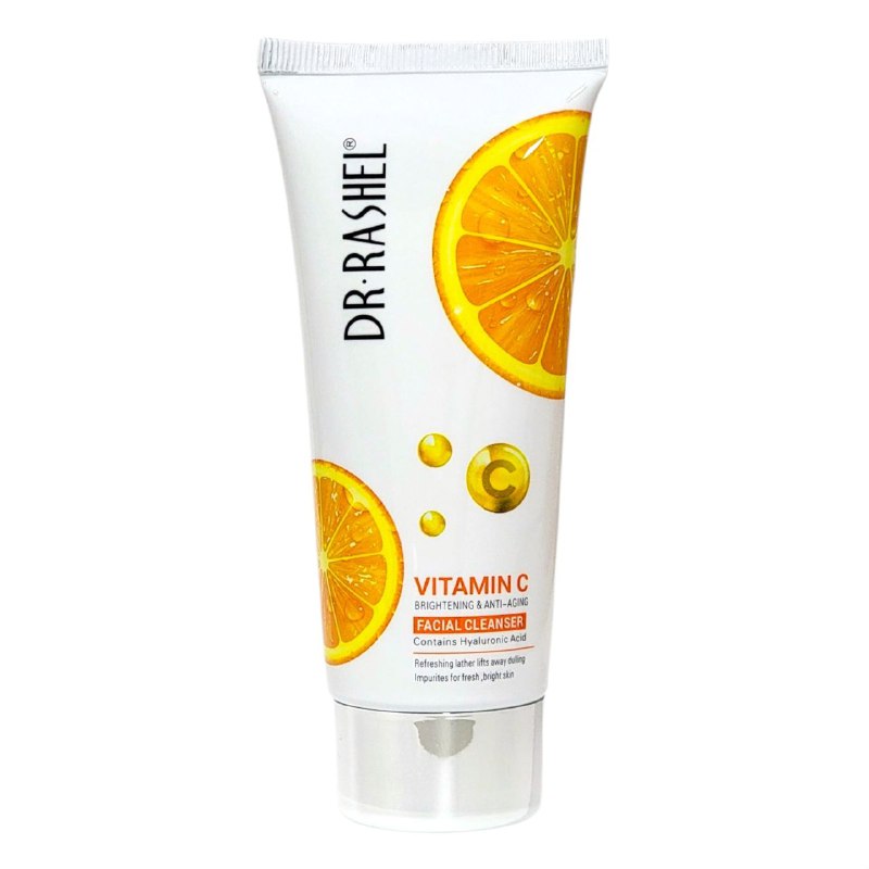 LIMPIADOR FACIAL ILUMINADOR Y ANTIEDAD CON VITAMINA C Y ACIDO HIALURONICO DR RASHEL 80G