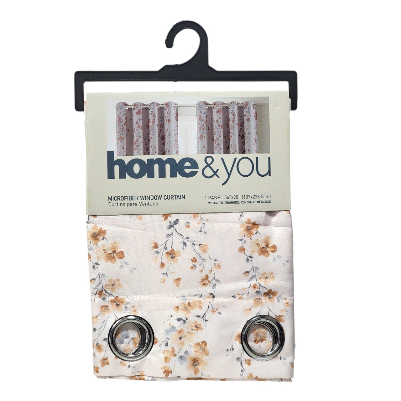 CORTINA PARA VENTANA CON DISEÑO FLORAL HOME&YOU 137X228CM