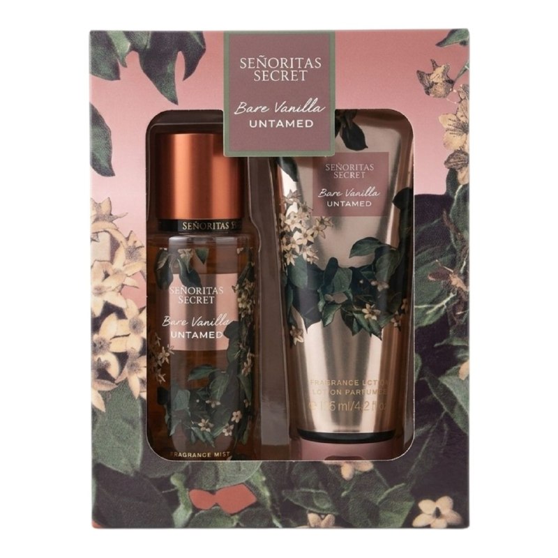 SET SENORITAS SECRET BARE VANILLA UNTAMED SPLASH 125ML, BODY LOTION 125ML (M) (AROMA SIMILAR VS BARE VANILLA UNTAMED)