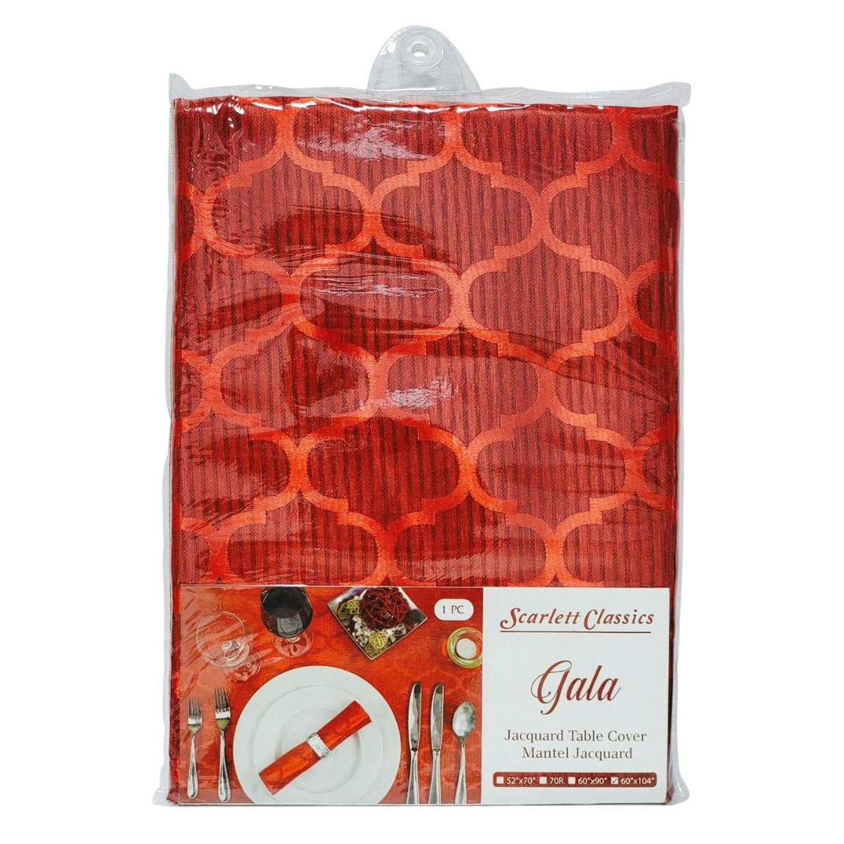 MANTEL DE MESA PROTECCIÓN Y ESTÉTICA UN TOQUE DE ELEGANCIA, CALIDEZ AL HOGAR SCARLETT CLASSICS 152X264CM