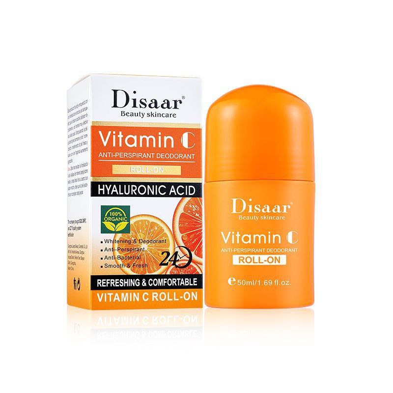 DESODORANTE ROLL-ON BLANQUEADOR CON VITAMINA C Y ACIDIO HIALURONICO DISAAR 50ML