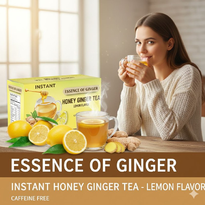 TE INSTANTANEO DE MIEL Y JENGIBRE SABOR A LIMON ANTIINFLAMATORIO Y DIGESTIVO ESSENCE 20UND