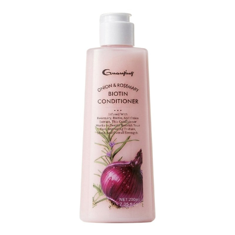 ACONDICIONADOR DE EXTRACTO DE CEBOLLA, ROMERO Y BIOTINA FORTALECEDOR E HIDRATANTE GUANJING 200ML