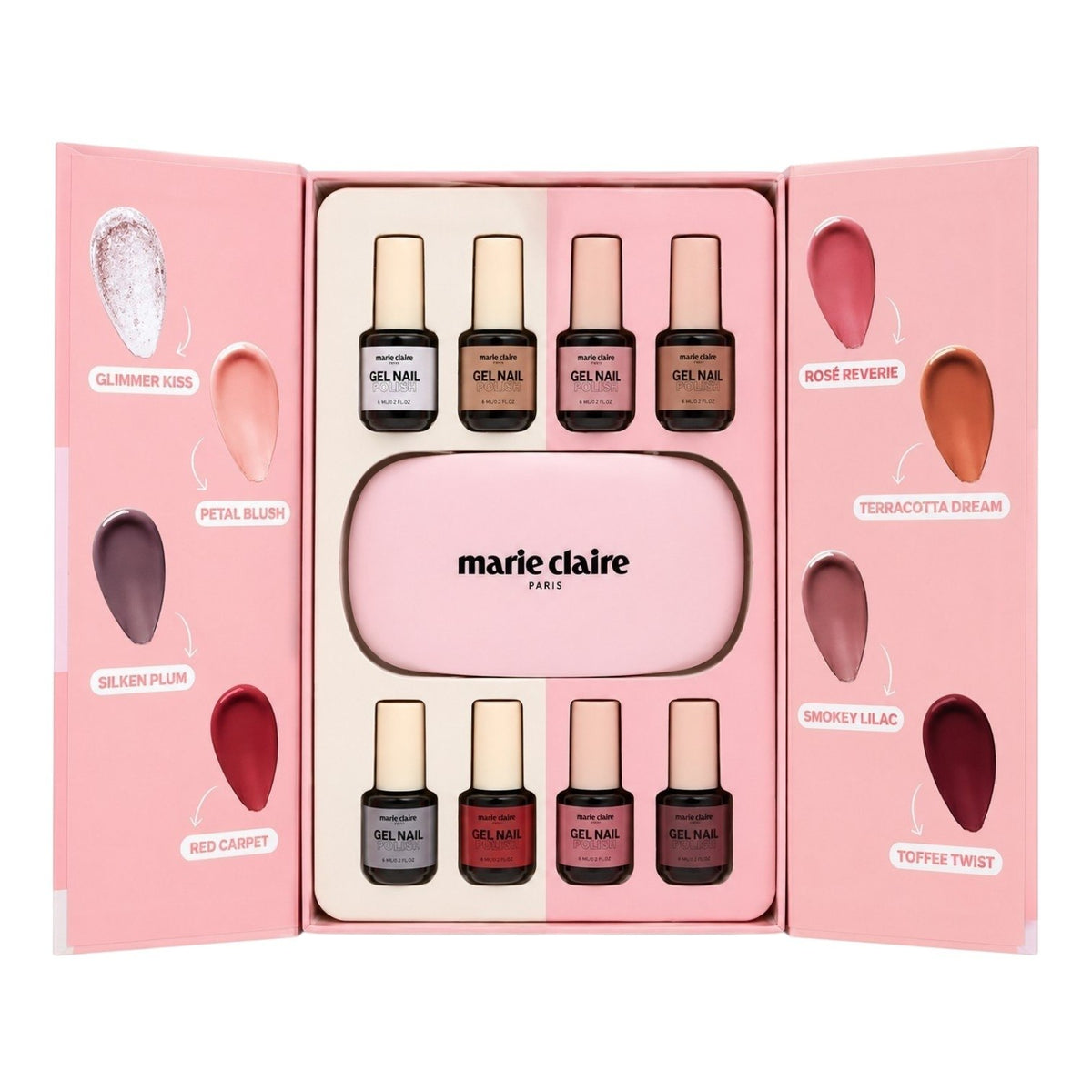 KIT DE UÑAS PERMANENTES CON LAMPARA CON TECNOLOGIA UV LED USB GRIS MARIE CLAIRE