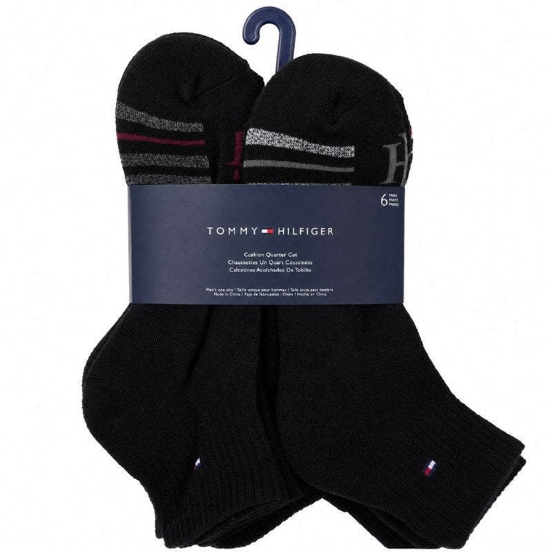 CALCETA TOBILLERA TOMMY HILFIGER PARA HOMBRE 6 PARES TALLA ÚNICA