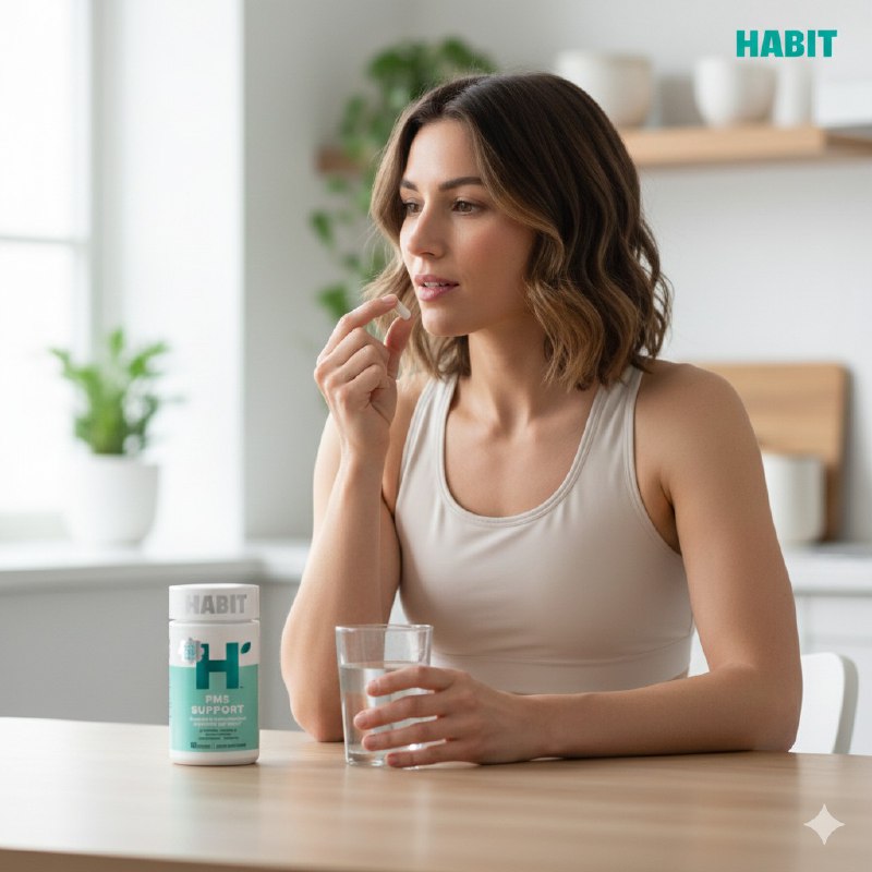 VITAMINAS EN CAPSULAS CON EXTRACTO DE CHASTE PARA EL SINDROME PREMENSTRUAL Y ESTRES HABIT 60UND