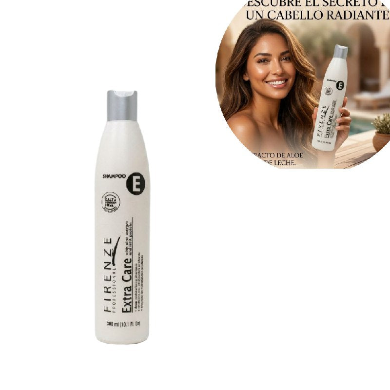 SHAMPOO HIDRATANTE Y REPARADOR PROFESIONAL DE PROFEINA DE LECHE HIDROLIZADA FIRENZE 300ML