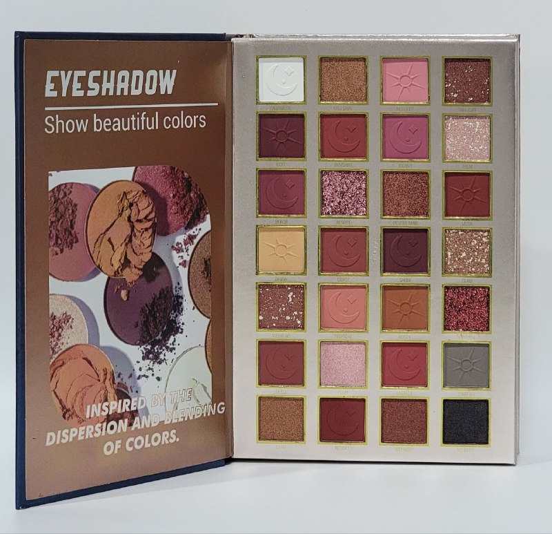 SOMBRA DE OJOS EN PALETA LIBRO DE MAQUILLAJE SOMBRA OJOS, RESALTADOR, BLUSH, POLVO CORRECTOR CEJAS, LABIAL MOC ALLURE 60G