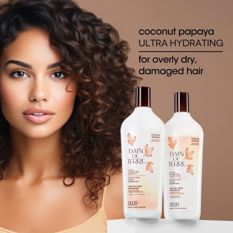 ACONDICIONADOR DE EXTRACTO DE COCO Y PAPAYA ULTRA HIDRATANTES PARA PELO SECO Y DAÑADO ZOTOS 400ML