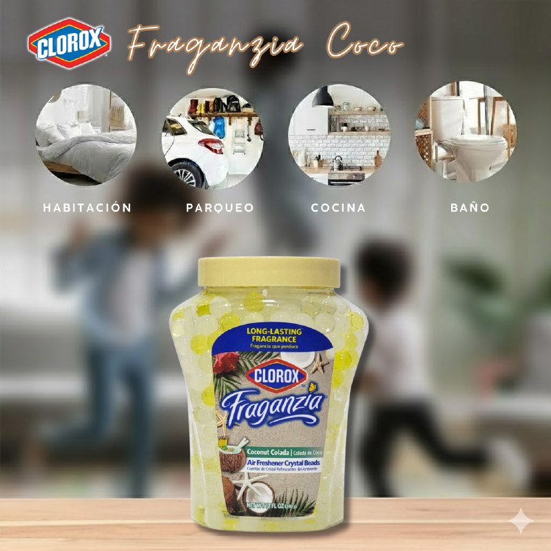 PERLAS AMBIENTADORAS AROMA A COLADA DE COCO CLOROX 340G