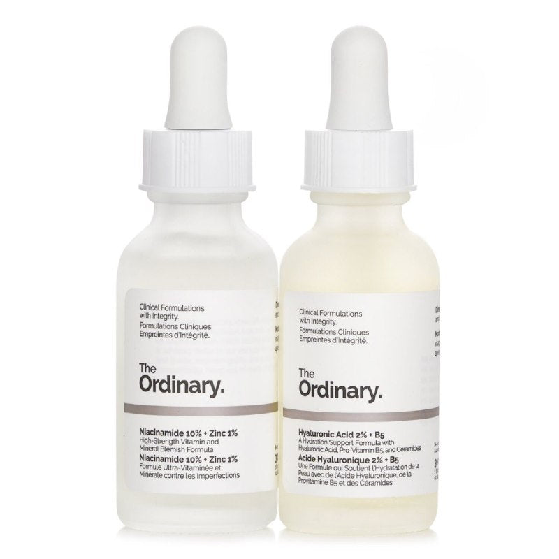 KIT DE CUIDADO FACIAL DE ACIDO HIALURONICO Y NIACINAMIDA HIDRATANTES THE ORDINARY 30MLX2