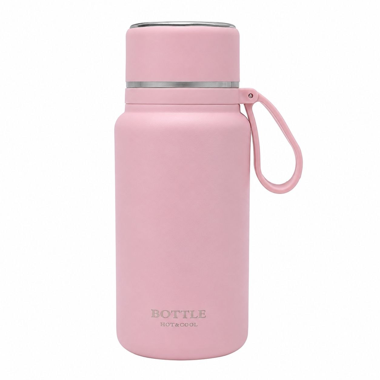 TERMO BOTELLA HOT&COOL PREMIUM ENVASE TÉRMICO DE ACERO INOXIDABLE CON ASA ERGONÓMICA Y FILTRO INTERNO BENELI HOME 850ML
