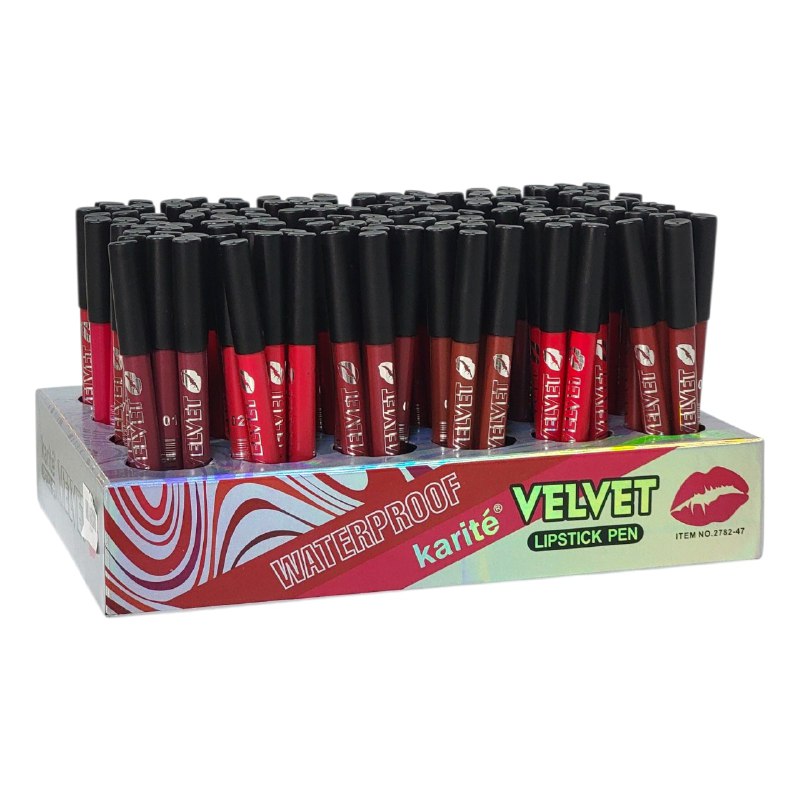 BRILLO LABIAL EN LAPIZ DELINEADOR DE TEXTURA SUAVE Y MATTE DE LARGA DURACION RESISTENTE AL AGUA KARITE 24 TONOS