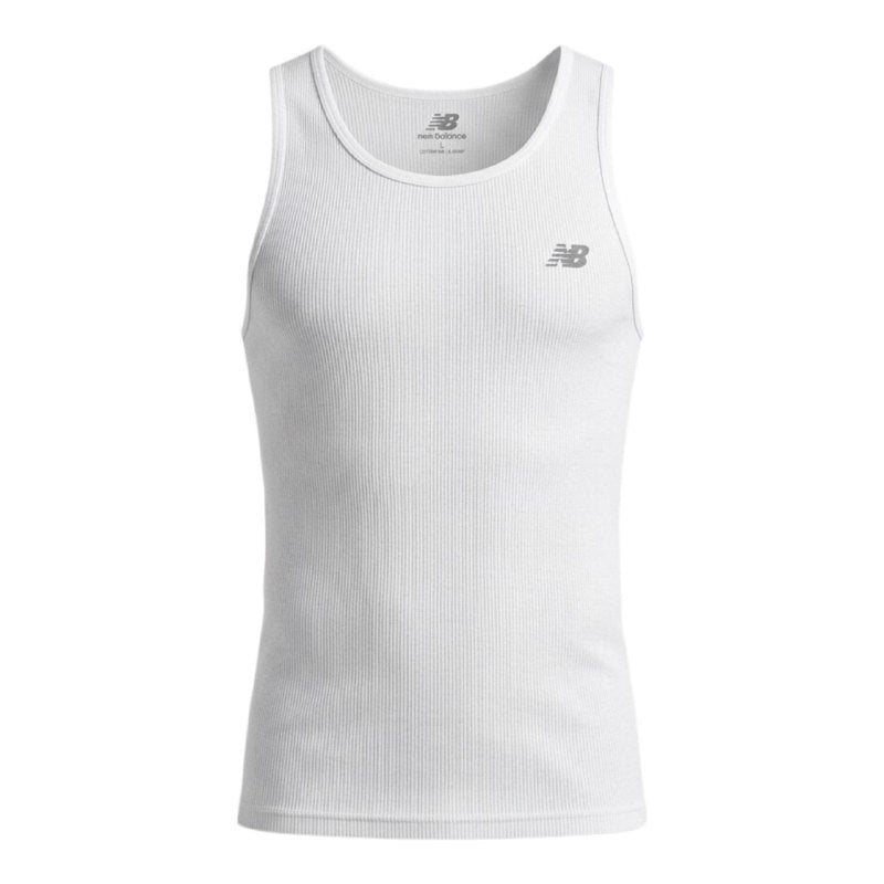 CAMISETA SIN MANGAS PARA CABALLERO ALGODON ACANALADO NEW BALANCE 4UND L