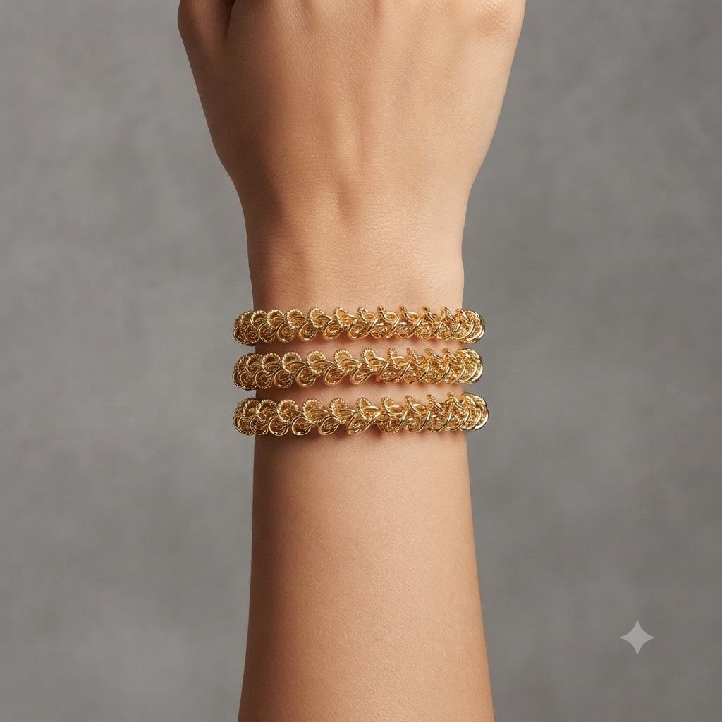 PULSERA DE ENCHAPE PARA DAMA