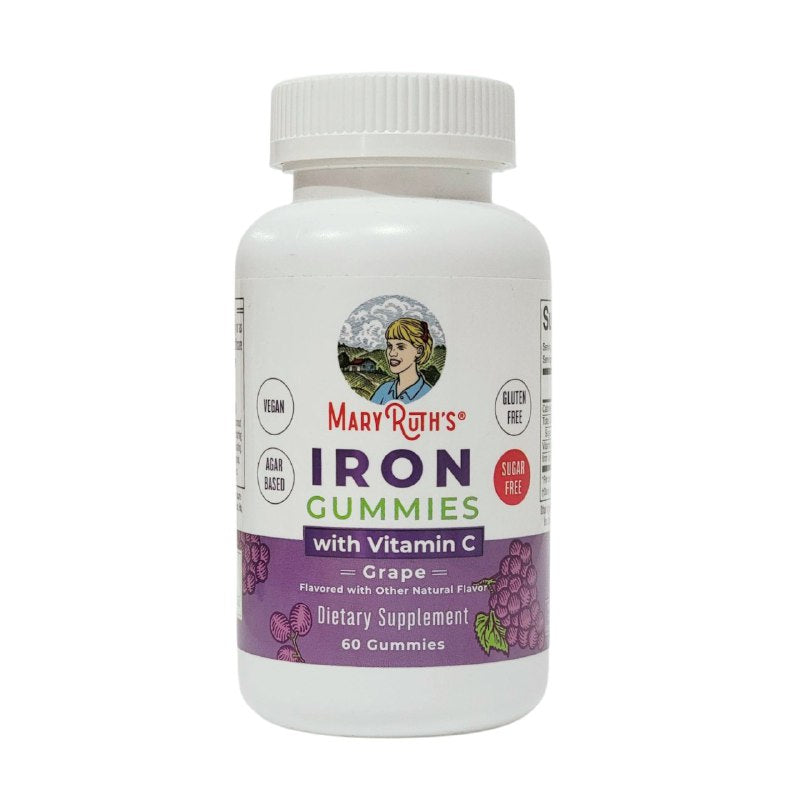 VITAMINAS EN GOMITAS DE HIERRO CON VITAMINA C SABOR A UVA PARA NIÑOS MARY RUTHS 60UND