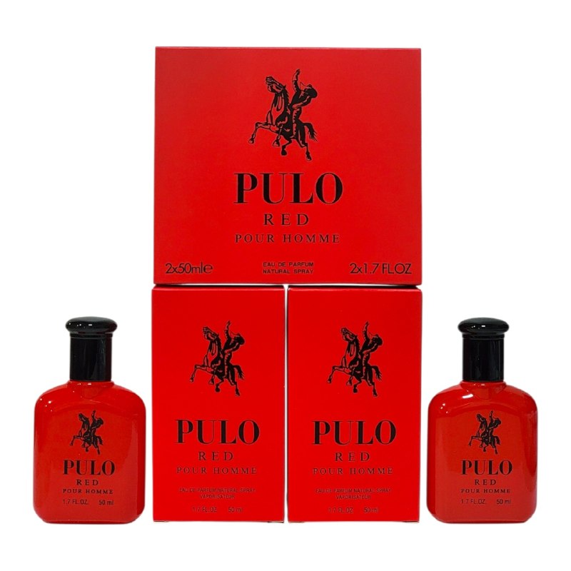 SET PULO RED POUR HOMME EDP 50MLX2 (H) (AROMA SIMILAR A RALPH LAUREN POLO RED)
