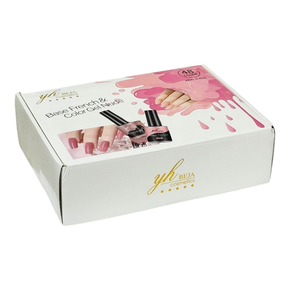 ESMALTES DE GEL ESPECIALIZADO EN TONOS NUDE Y BASES PARA MANICURA FRANCESA YH BEJA COSMETICS 12ML