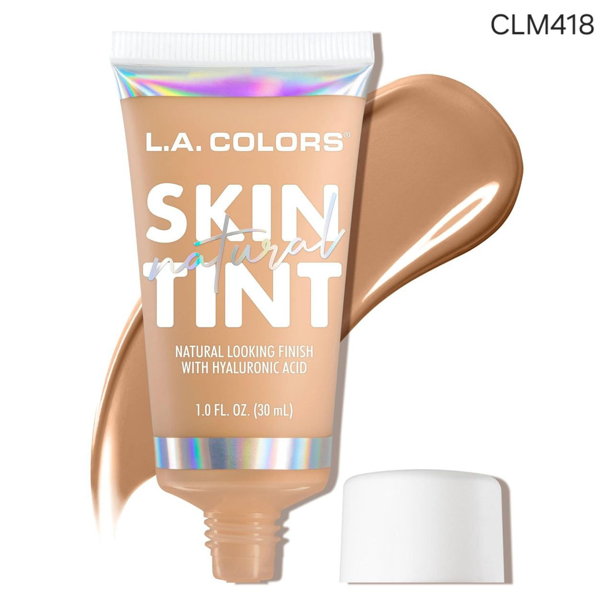 BASE MAQUILLAJE LIQUIDA NATURAL SKIN TINT TONO CLM418 GOLDEN L.A. COLORS 30ML