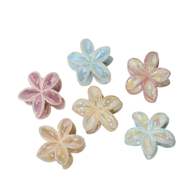 GANCHO PARA EL CABELLO DE PINZA DE FLOR HAWAIANA, PINZAS DE SUJECION FUERTE, ACCESORIO PARA EL CABELLO 8CM, PAQUETE 12UND
