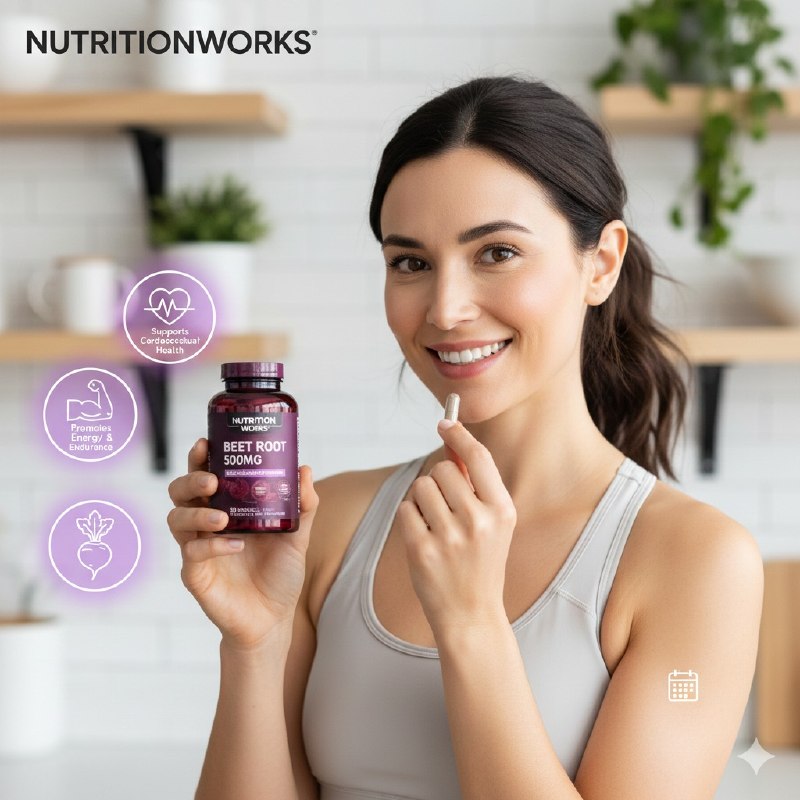 VITAMINAS EN CAPSULAS DE RAIZ DE REMOLACHA PARA LA CIRCULACION Y ENERGIA NUTRITION 90UND