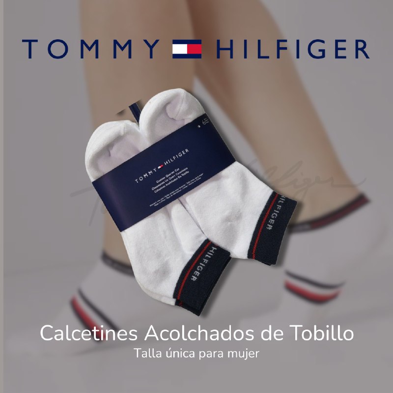 CALCETA TOBILLERA ORIGINAL TOMMY HILFIGER 6 PARES TALLA ÚNICA