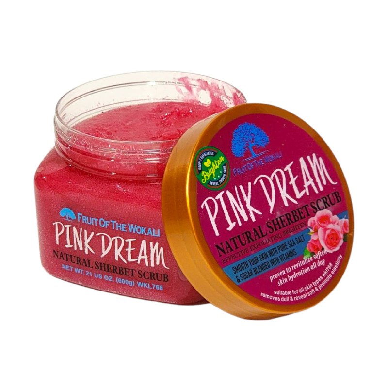 EXFOLIANTE CORPORAL ILUMINADOR Y EMBELLECEDOR CON EXTRACTO DE ROSAS FRUIT OF THE WOKALI 600G