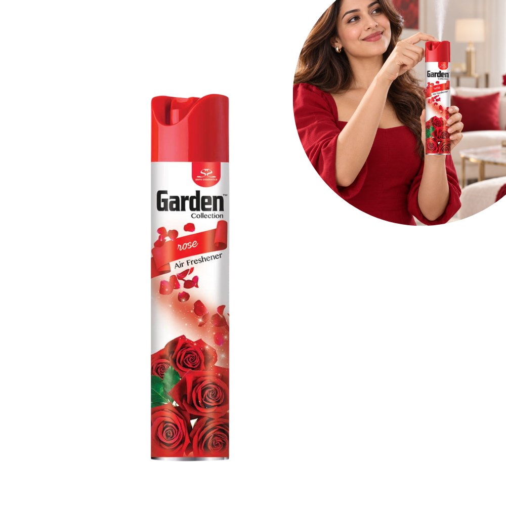 AMBIENTADOR EN AEROSOL CON AROMA A ROSA ROSE GARDEN COLLECTION 300ML