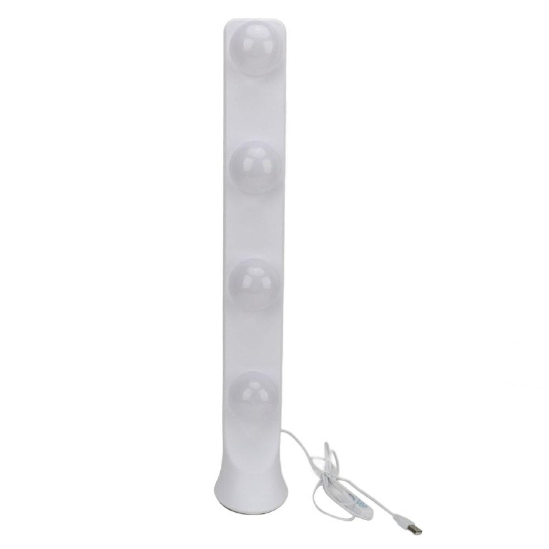 LUZ LED, LAMPARA PARA TOCADOR O ESCRITORIO, 4 BOMBILLAS LED CON 3 TONOS DE COLOR 55CM