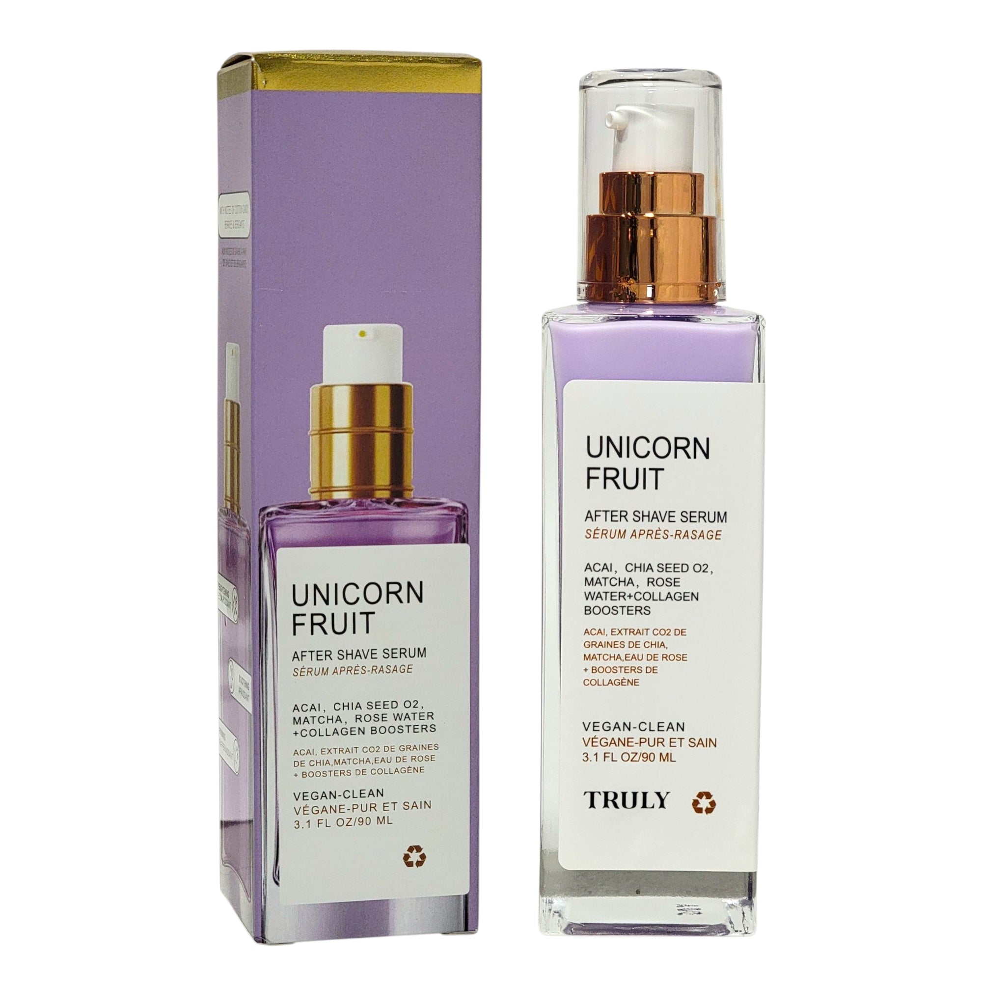 SUERO CORPORAL HIDRATANTE PARA DESPUES DEL AFEITADO CON AROMA MUNDIALMENTE FAMOSO UNICORN FRUIT TRULY 90ML