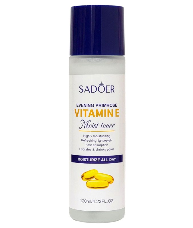 TONICO FACIAL HUMECTANTE DE VITAMINA E HIDRATANTE REFRESCANTE Y LIGERO SADOER 120ML