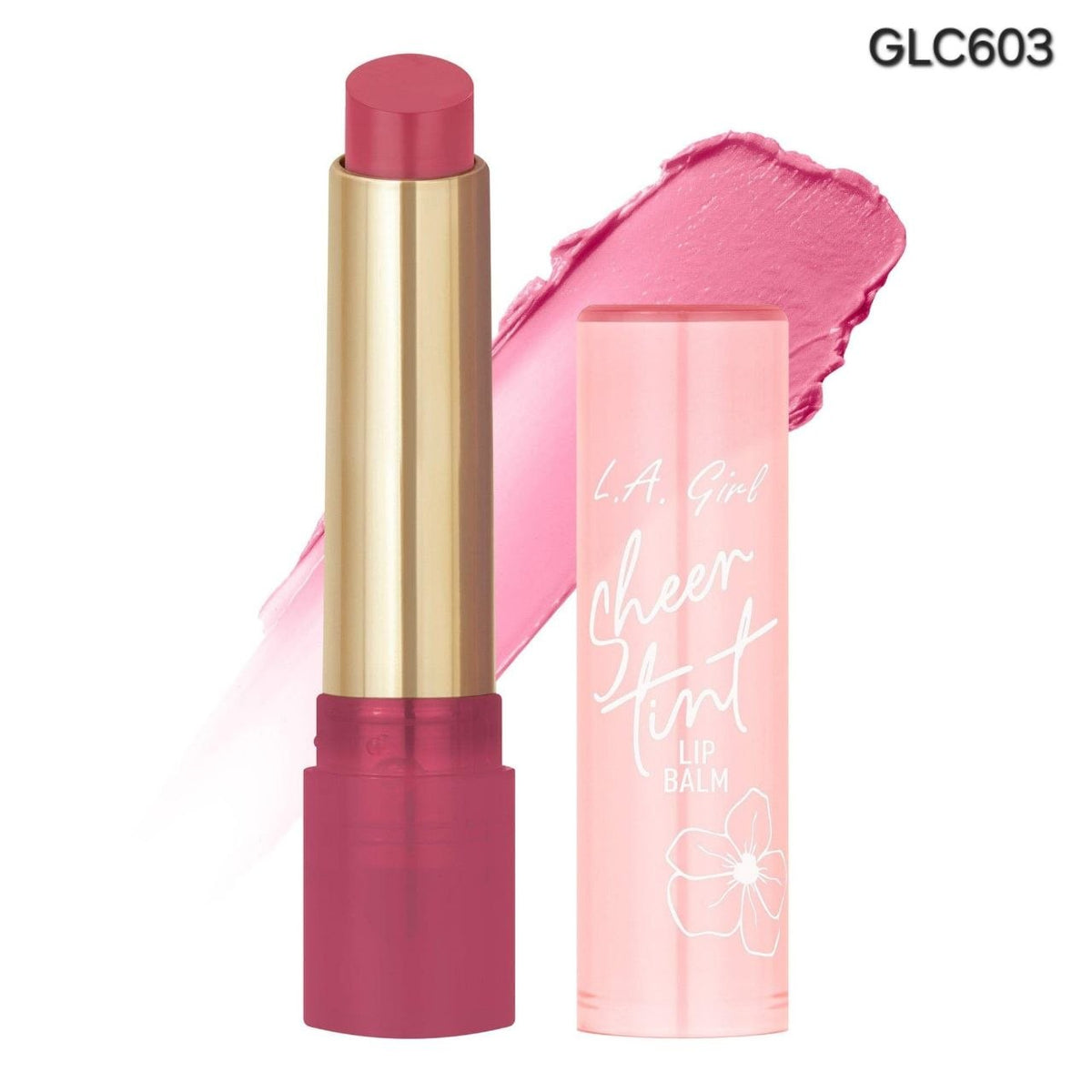 BALSAMO LABIAL CON TINTE HIDRATANTE TONO GLC603 SHEER ROSE SHEER TINT LIP BALM L.A. GIRL 2G