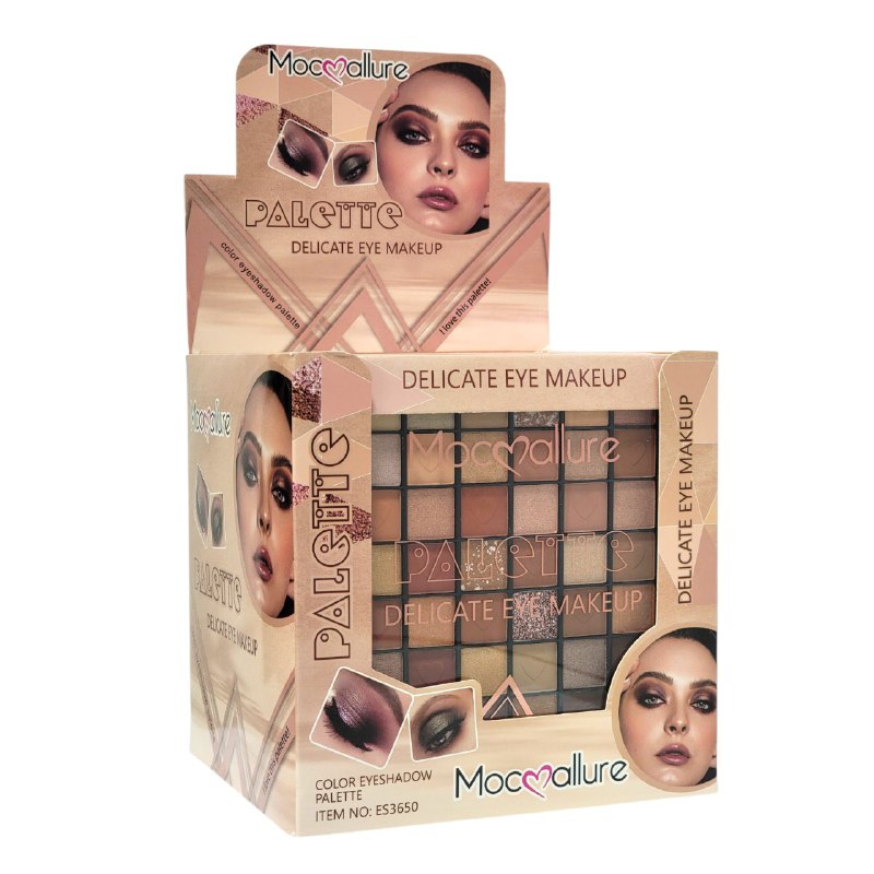 SOMBRA DE MAQUILLAJE EN PALETA PARA OJOS DE 64 TONOS MOCMALLURE 19X19CM