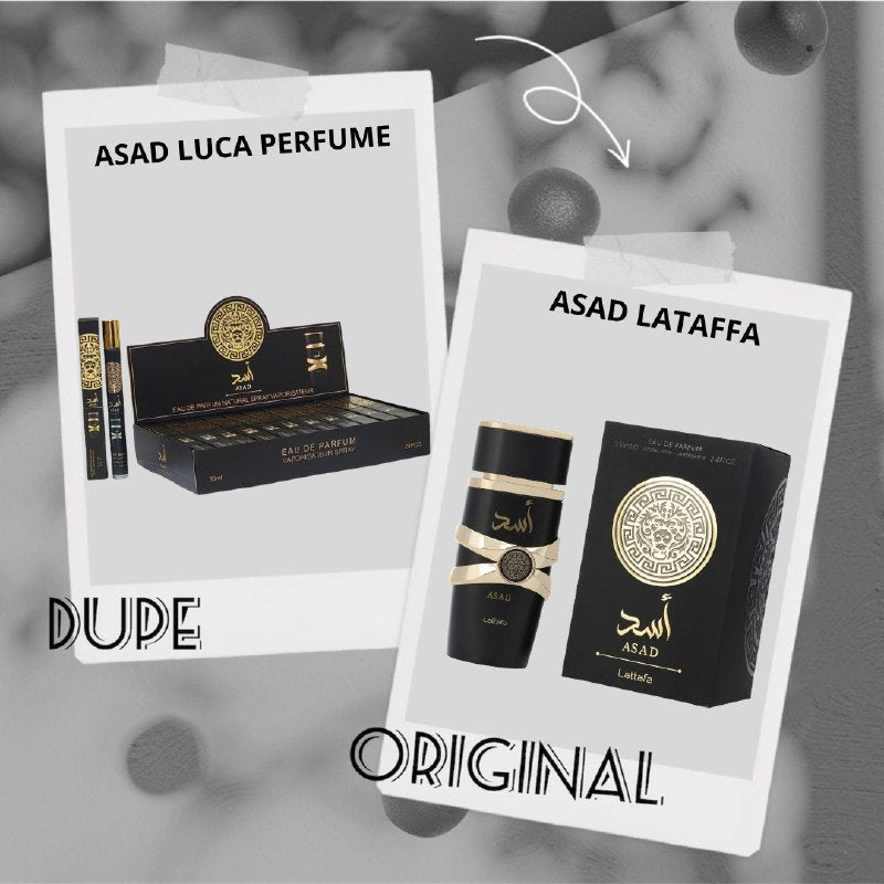 PERFUME EN TUBO PARA HOMBRE ASAD LUCA PERFUME EDP 35ML (H) (AROMA SIMILAR LATTAFA ASAD)