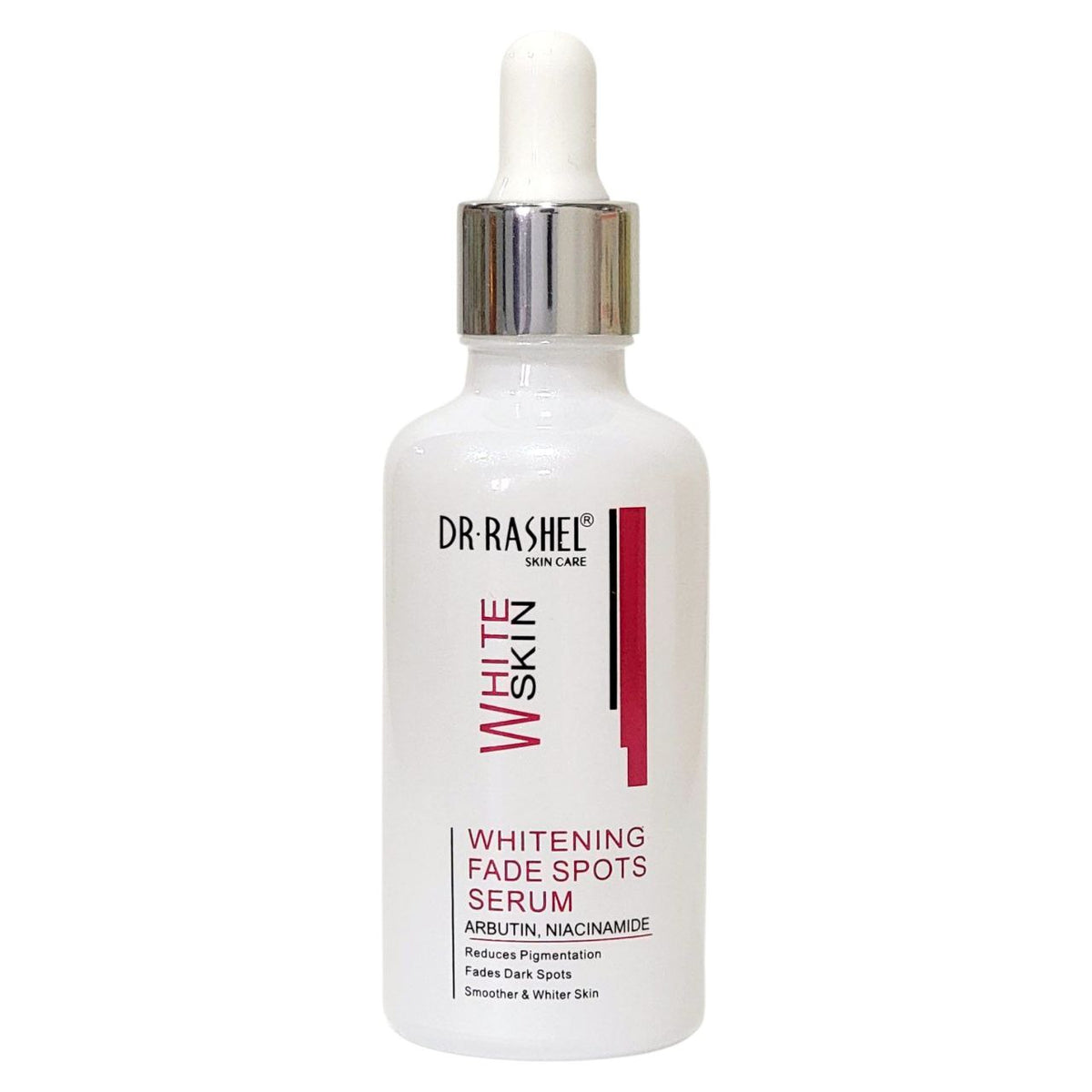 SUERO FACIAL BLANQUEADOR Y DESVANECEDPR DE MANCHAS CON ARBUTINA, NIACINAMIDA, ALTAMENTE EFICAZ, ILUMINA Y ACLARA LA PIEL DR RASHEL 50ML