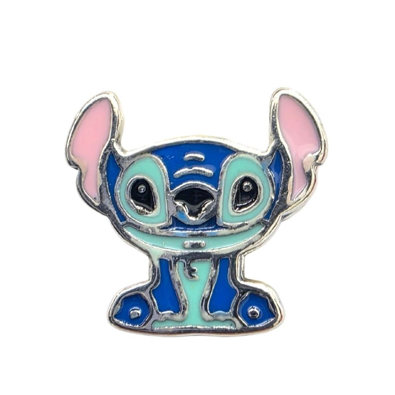 CHARM DE PLATA 9.25 CON DISEÑO DE STITCH MEDIDA: 1CM PESO: 3G