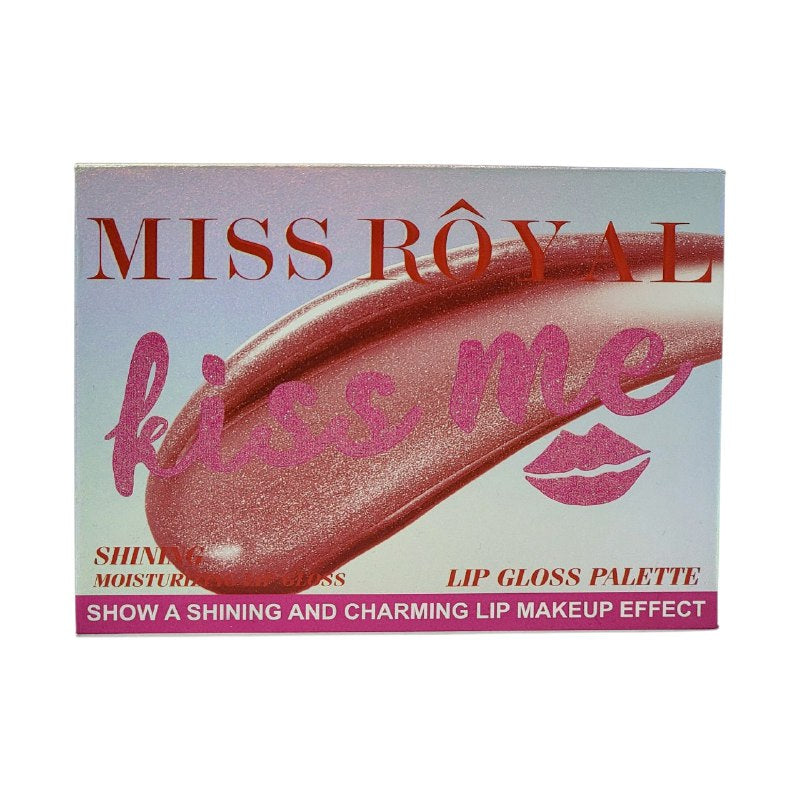 SET DE BRILLO LABIAL BRILLANTE HIDRATANTE ENCANTADOR 6PCS MISS ROYAL 6G (DUPE DE DIOR)