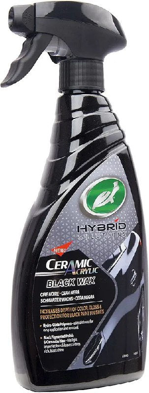 CERA LIQUIDA EN SPRAY PARA AUTO NEGRA QUE INCREMENTA LA PROFUNDIDAD DEL COLOR Y BRILLO DE LA PINTURA NEGRA HYBRID SOLUTIONS