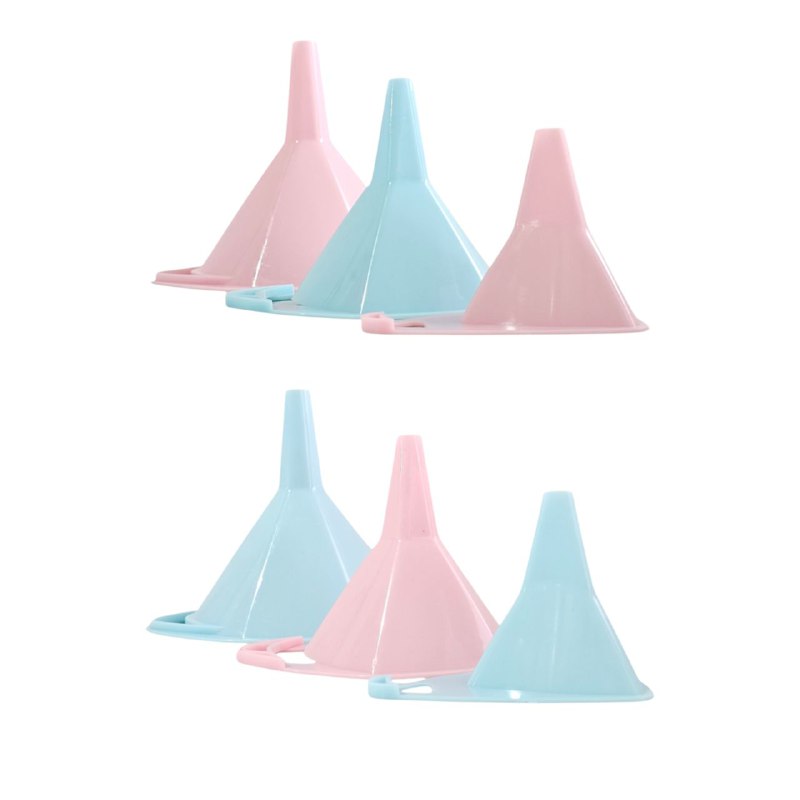 EMBUDOS DE PLASTICO PARA COCINA ELEGANTES PARA TRANSFERIR LIQUIDOS, ETC EN SET DE 3 PIEZAS
