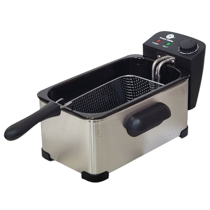 MAQUINA FREIDORA ELECTRICA, BANDEJA DE ACERO INOXIDABLE, CAPACIDAD 3L, POTENCIA 2000W, TEMPERATURA AJUSTABLE CRYSTAL CUISINE