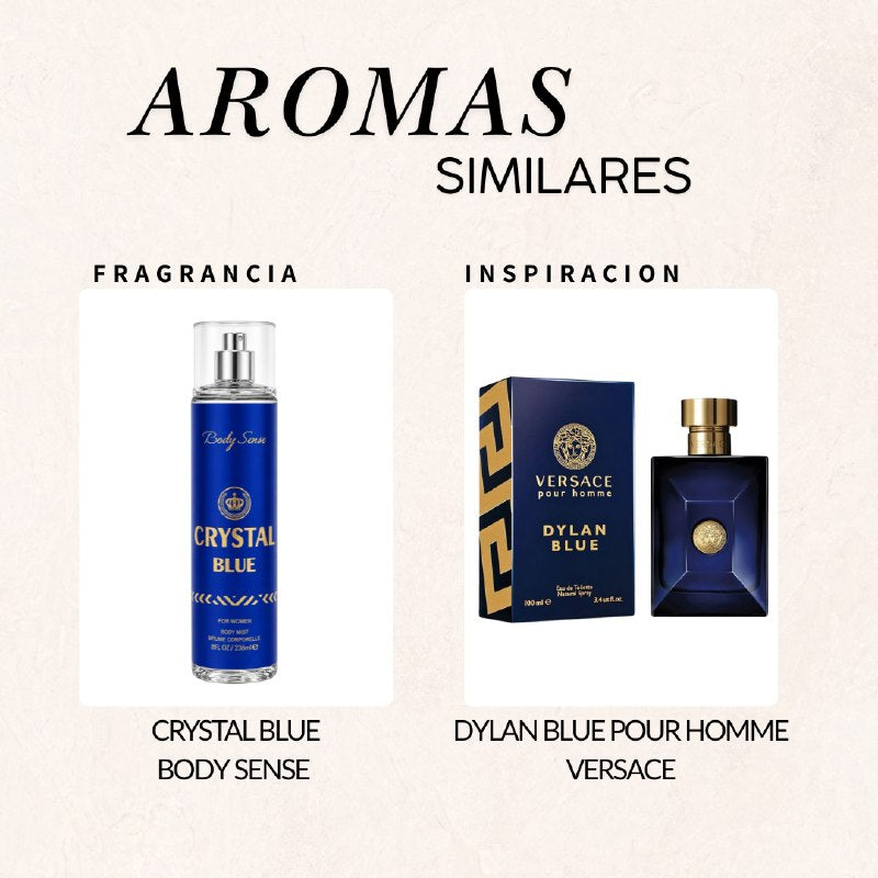 SPLASH BODY SENSE CRYSTAL BLUE FOR WOMEN 236ML (M) (AROMA SIMILAR CRYSTAL BLUE DE BENE OLET)