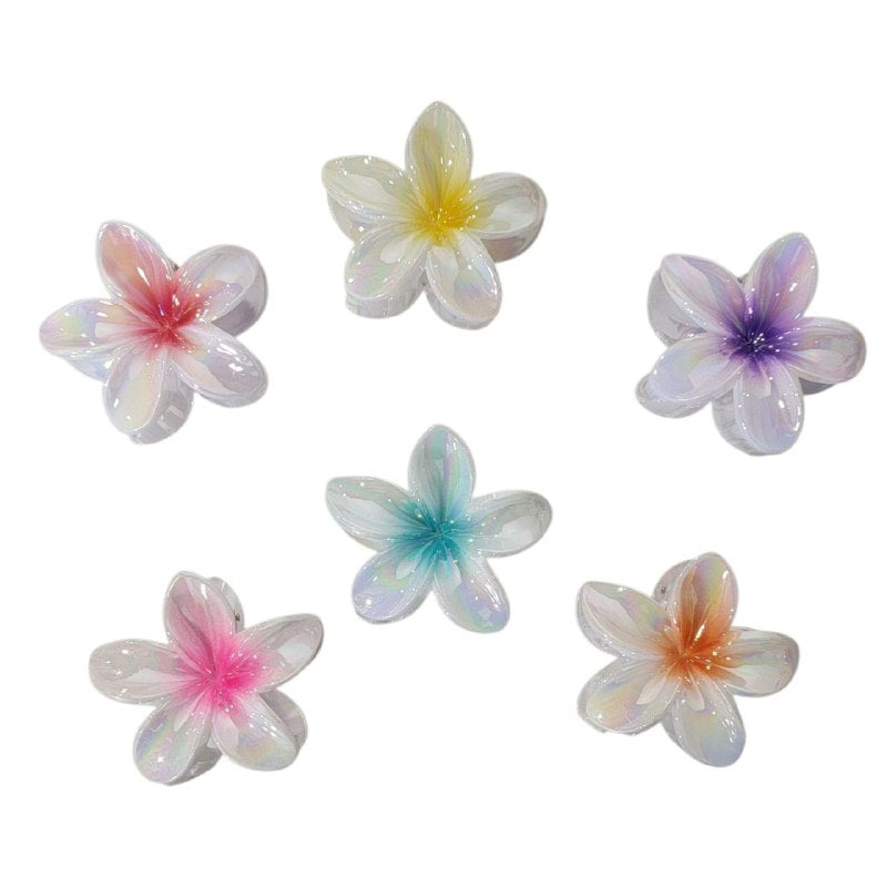 GANCHO PARA EL CABELLO DE PINZA DE FLOR HAWAIANA, PINZAS DE SUJECION FUERTE, ACCESORIO PARA EL CABELLO 9CM, PAQUETE 12UND