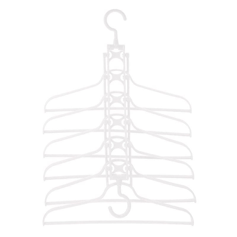 GANCHO ORGANIZADOR DE ROPA COLGADOR MULTIFUNCIONAL DE 6 ESPACIOS, ORGANIZA TU ARMARIO COMO NUNCA ANTES, DISEÑADO PARA MAXIMIZAR EL ESPACIO DE TU CLOSET