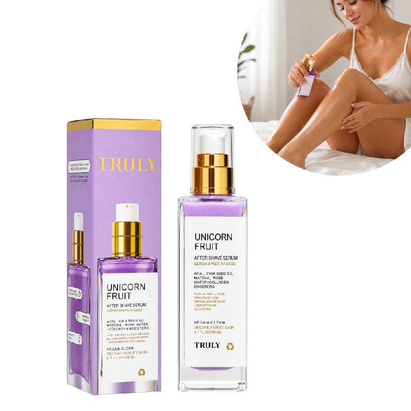 SUERO CORPORAL CALMANTE E HIDRATANTE PARA DESPUES DEL AFEITADO CON AROMA UNICORN FRUIT TRULY 90ML